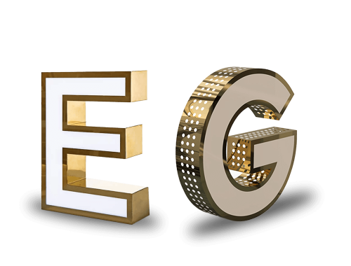 Fileli harf tabela tasarımı, dayanıklı malzeme kullanımı ve estetik şıklık ile dış mekanlarda dikkat çeker.